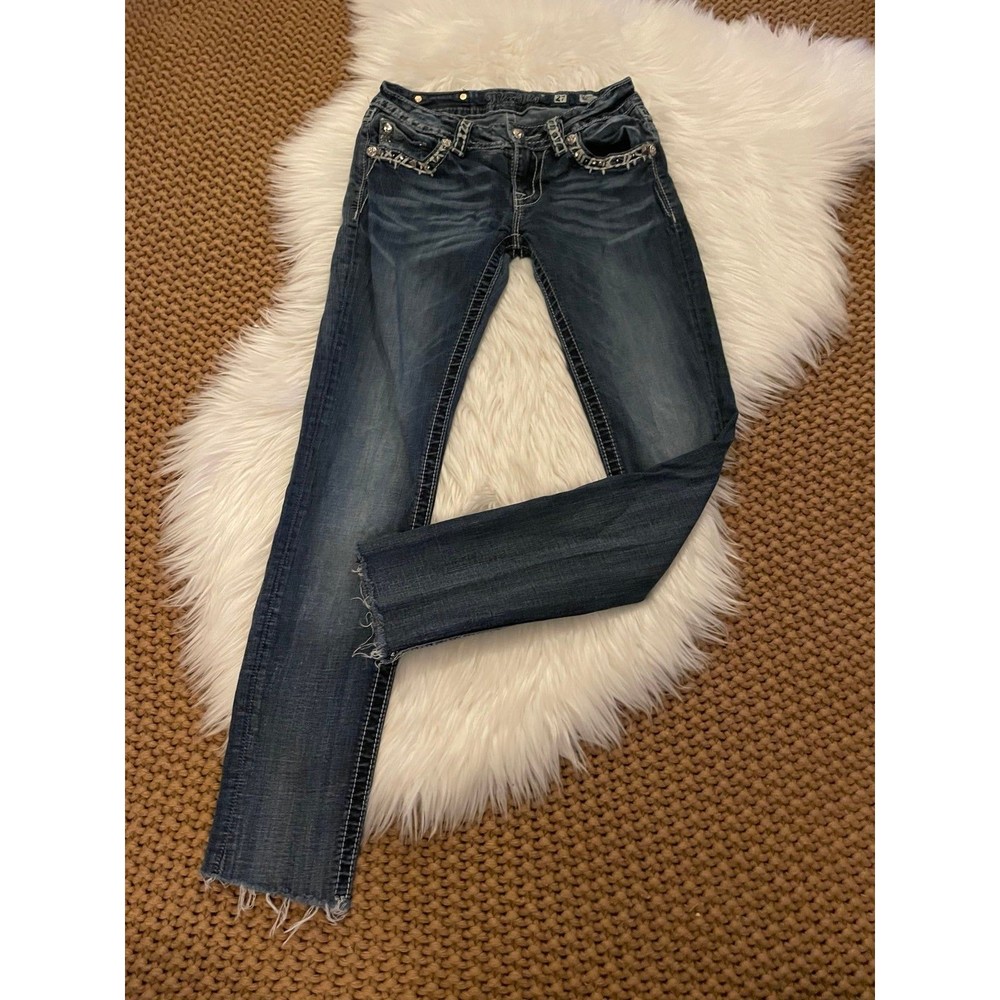 Miss Me Dark Blue Skinny Jeans